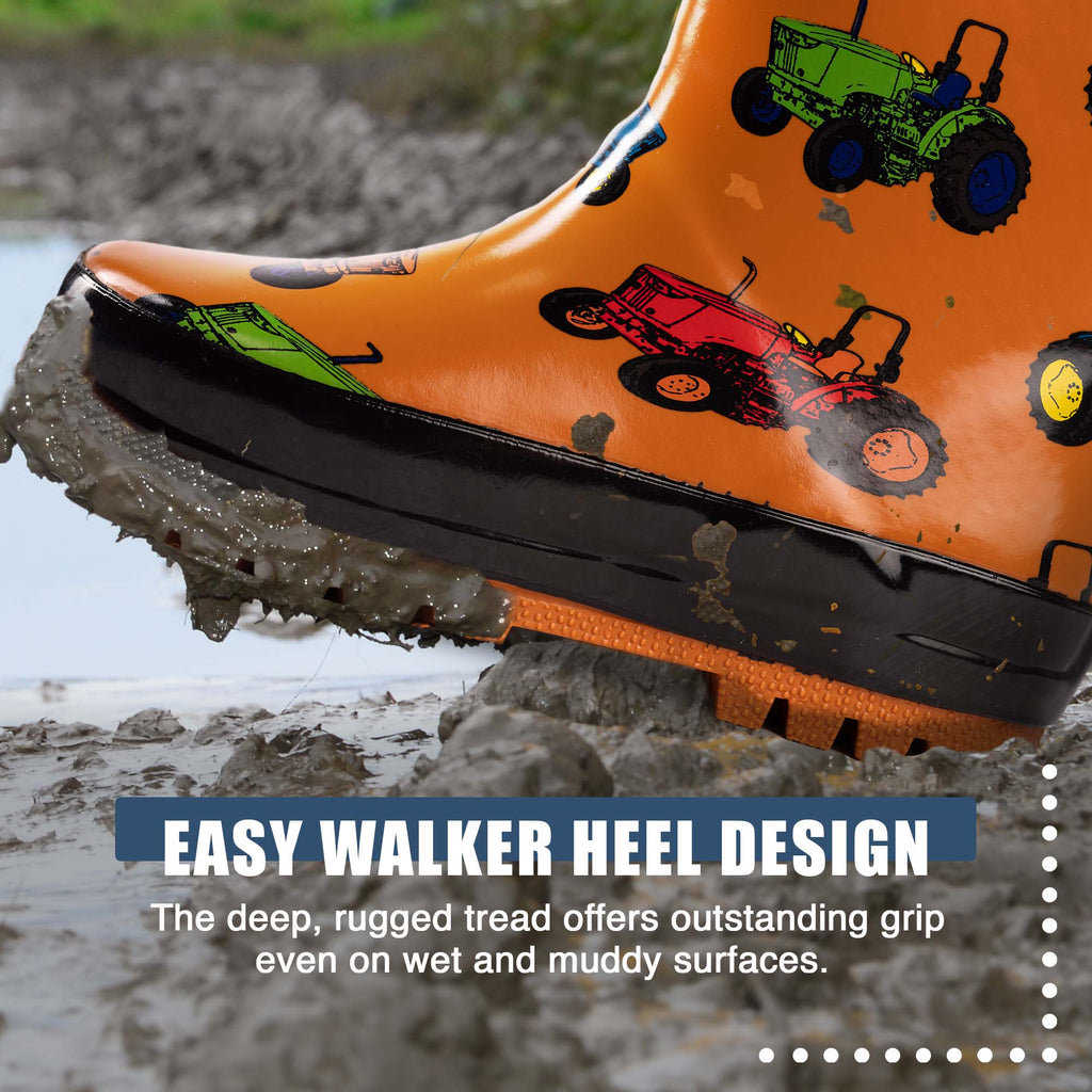 Norty rain boot - Brown Tractor detail