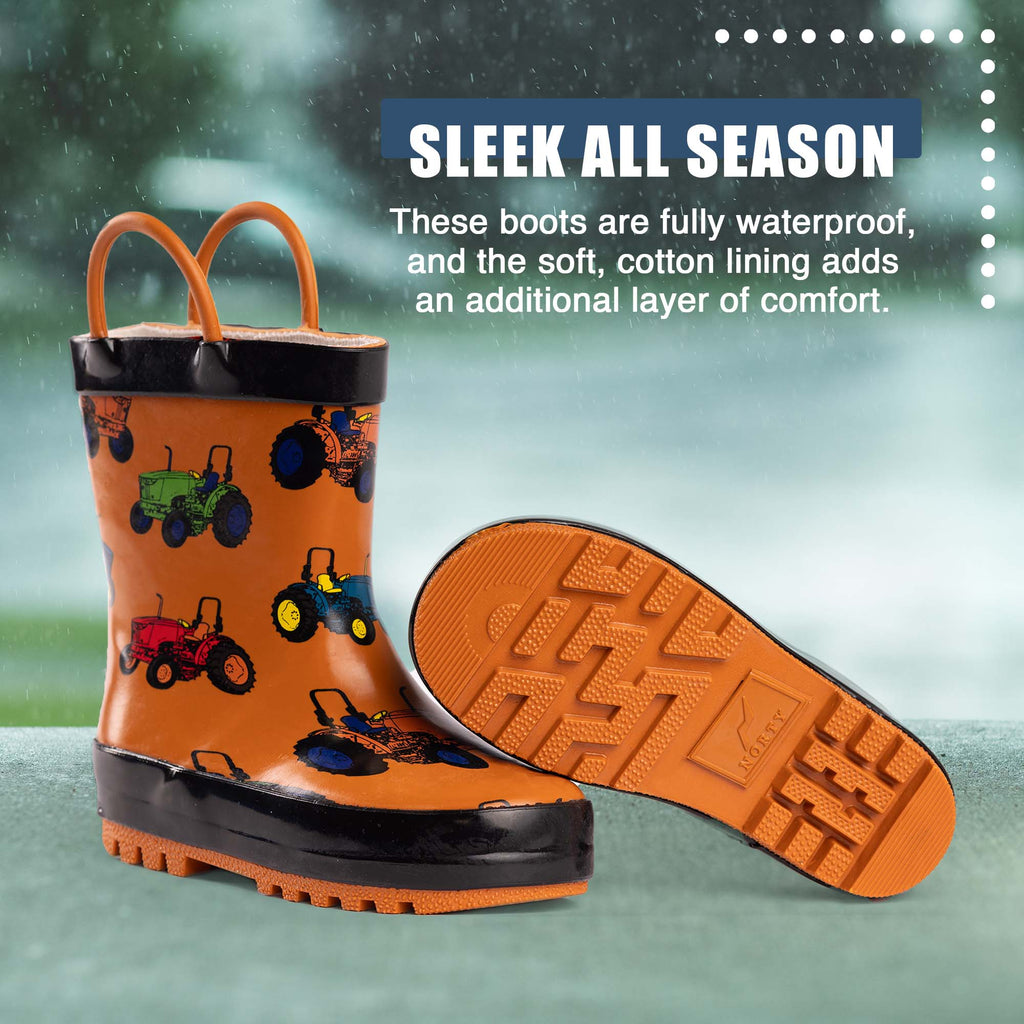 Norty rain boot - Brown Tractor detail
