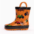 Norty rain boot - Brown Tractor, front view