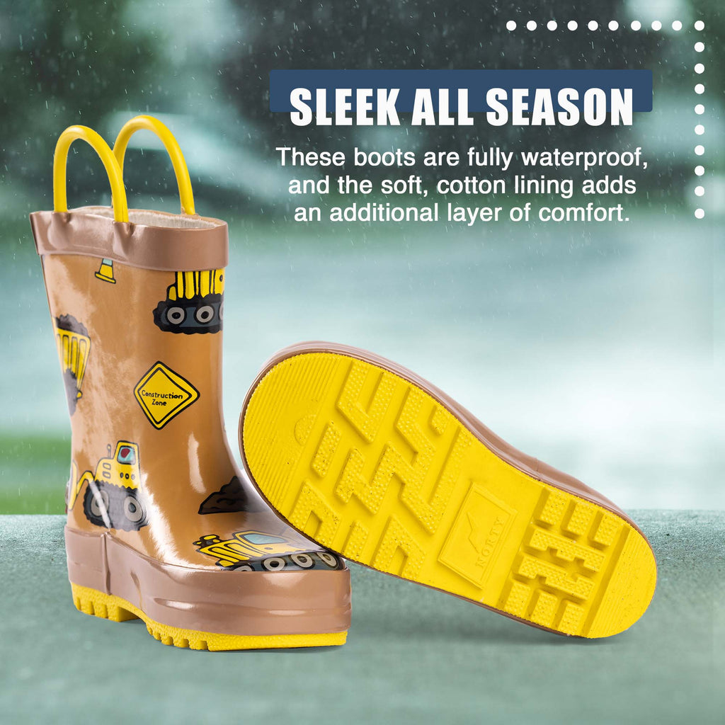 Norty rain boot - Construction Zone, sole view
