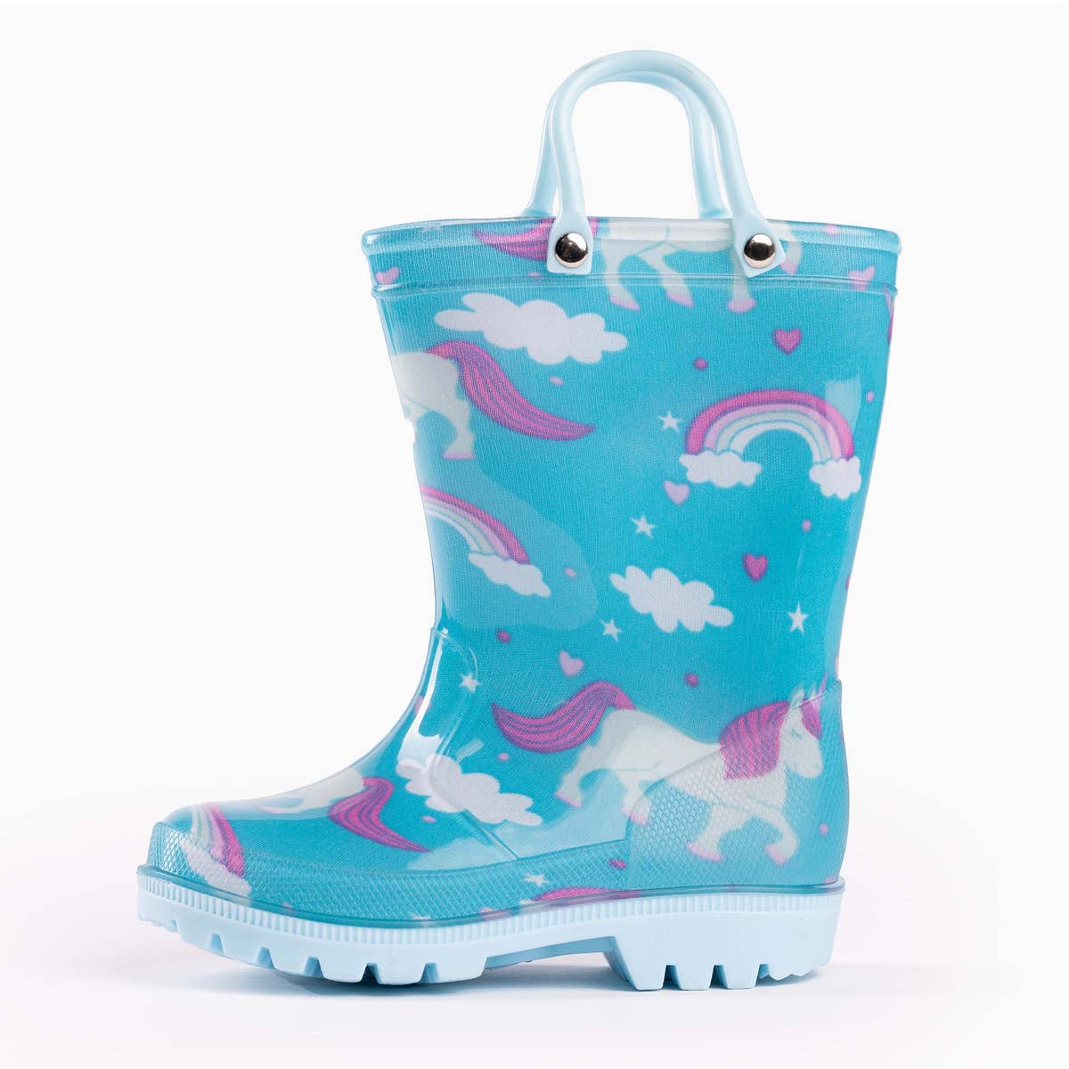 Norty Toddlers Rain Boots 41270 Blue Unicorns