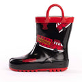 Norty New Waterproof Rain Boots 40742 Black Firetrucks